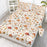 4 Pcs Of Forest Mushroom Natural Style Printed Series Beds, 1 Bedsheet, 1 Bed Sheet, And 2 Pillowcases Bedding, Suitable For All Seasons