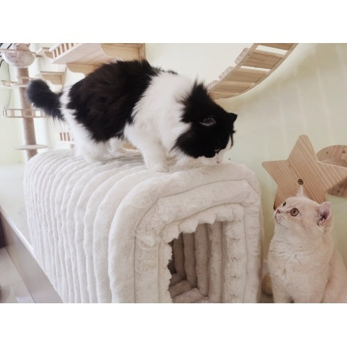 Cozy Ottoman Storage Bench for Cats – Chic Corduroy Comfort