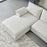 L-Shaped Linen Sectional Sofa With Right Chaise,living Room ,bedroom,office.