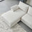 L-Shaped Linen Sectional Sofa With Right Chaise,living Room ,bedroom,office.
