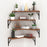"Corner Floating Shelves - Space-Saving Wood & Metal Design"