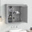 Stylish Wall-Mounted Bathroom Cabinet & Mirror – Elegance Redefined