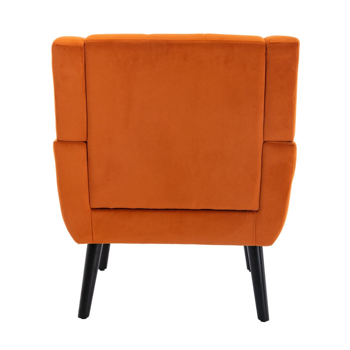 Modern Velvet Ergonomic Accent Chair - Cozy Style for Home