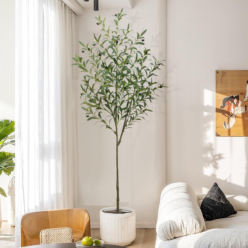 Elegant Tall Artificial Olive Tree - Tranquility for Your Home