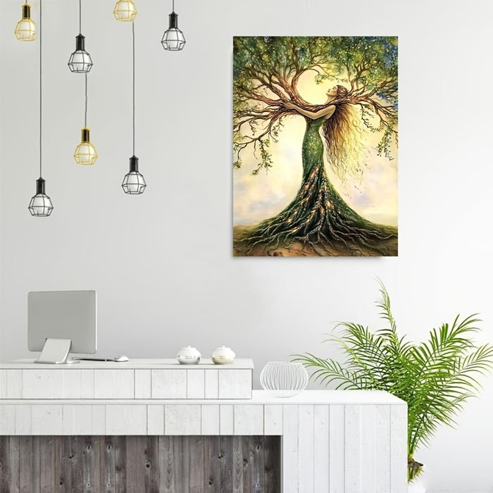 Tree of Life Canvas Art - Framed Nature Wall Decor for Home