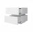 White Glossy LED Nightstand with Bluetooth Control – Modern Design for Stylish Bedrooms