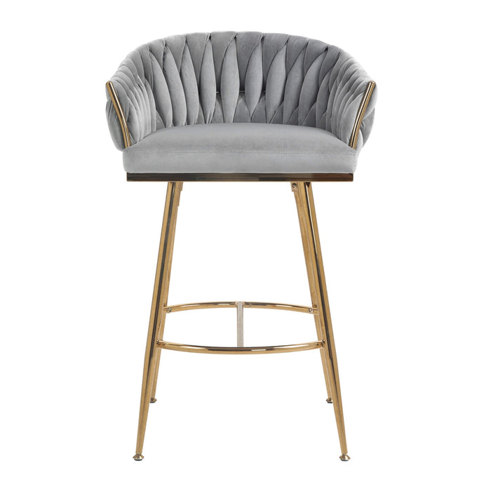 Chic Velvet Bar Stools Set - Ultimate Comfort for Modern Spaces