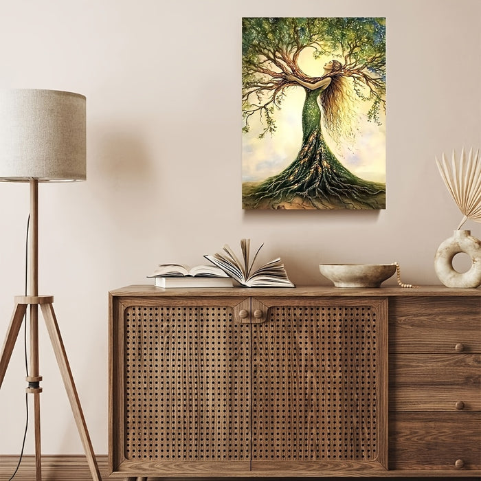 Tree of Life Canvas Art - Framed Nature Wall Decor for Home