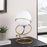 Glass Globe Gold Spiral Table Lamp - Chic LED Elegance for Bedrooms
