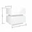 White Glossy LED Nightstand with Bluetooth Control – Modern Design for Stylish Bedrooms