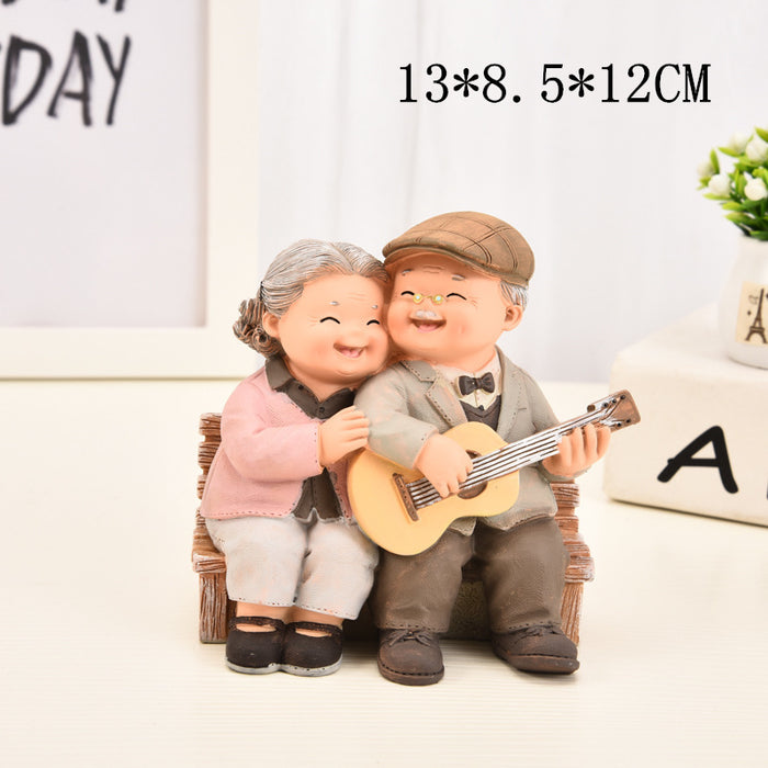 Home living room character decoration resin decoration