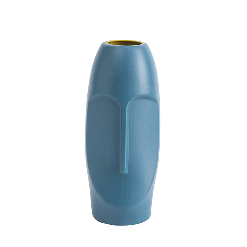 Elegant Plastic Glazed Vase for Chic Flower Arrangements