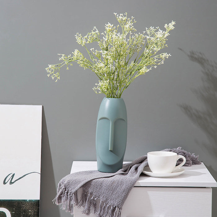 Elegant Plastic Glazed Vase for Chic Flower Arrangements