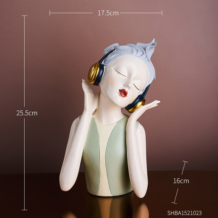 Urban Girl Resin Wine Cabinet: Chic Decor for Home & Gifts