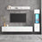 Modern LED TV Wall Unit Set - Stylish White Furniture for Living Rooms