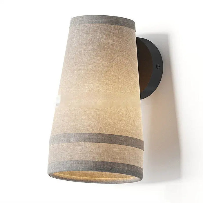 Wabi-Sabi Linen Wall Sconce – Minimalist Ambient Lighting HomeWares – Modern Lighting & Ambience