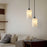 Simple And Natural Marble Copper Long Wire Chandelier HomeWares Hub