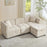 L-Shaped Storage Sofa with Ottoman – Cozy Comfort for Apartments