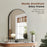 Elegant Arched Bathroom Mirror - Stylish & Durable ZHUMI