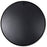 32" Black Metal Framed Round Bathroom Mirror – Modern Elegance