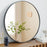 Elegant 20-Inch Black Circular Wall Mirror by ZHUMI - Stylish & Durable for Modern Spaces
