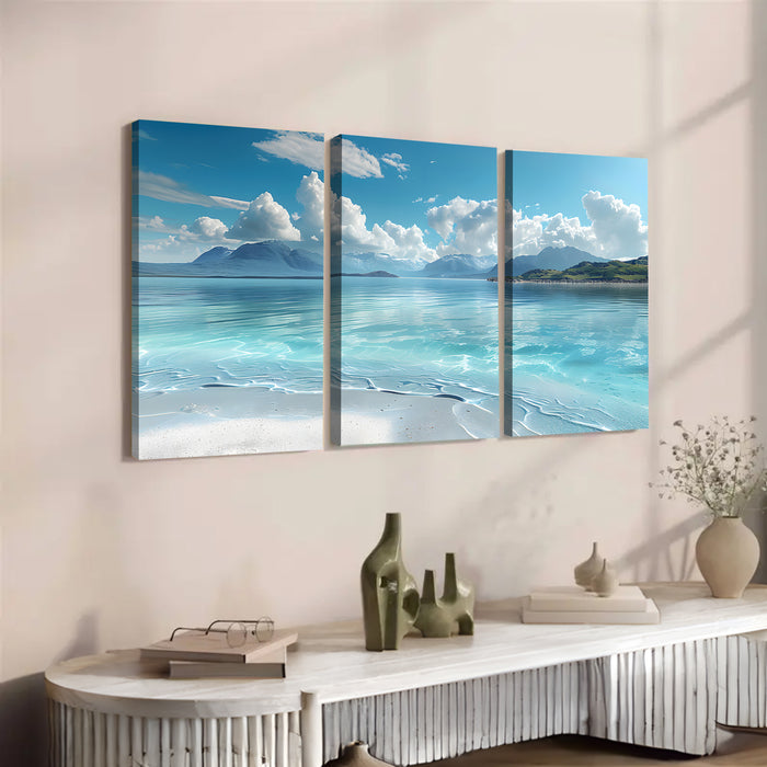 Custom Modern Art Triptych for Living Room by POD Creations