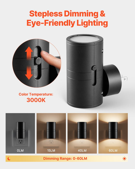 LED Night Lights Dusk To Dawn Sensor Modern Night Lights Plug Into Wall