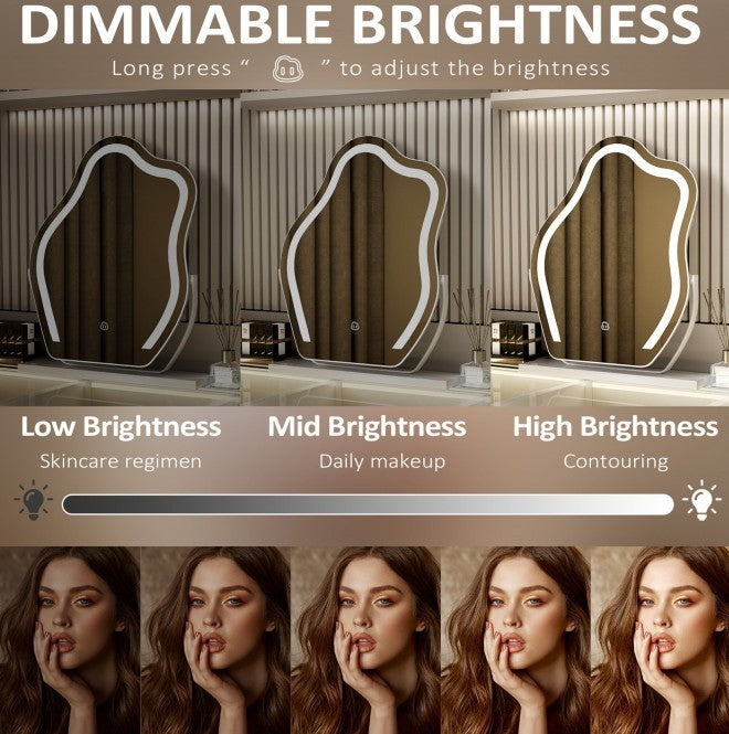 LED Vanity Makeup Mirror with Smart Control - Perfect Viewing!