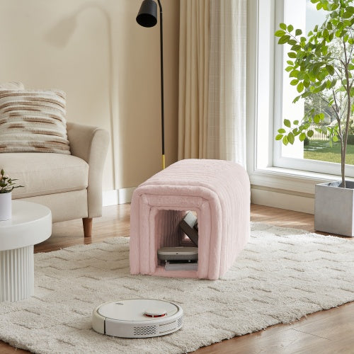 Cozy Ottoman Storage Bench for Cats – Chic Corduroy Comfort
