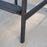 Dark Grey Acacia Wood Bar Stool - Stylish Patio Comfort