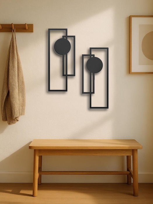 Minimalist Metal Wall Art Set - Elegant Décor for Modern Homes