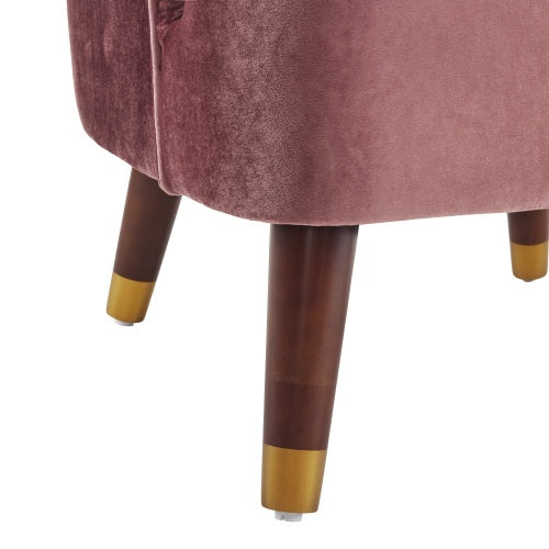 Velvet Barrel Accent Chair - Cozy Style for Modern Spaces