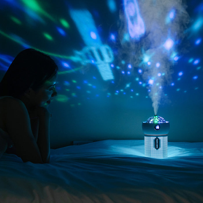 Aroma Mist Projector: Humidifier & Diffuser for Relaxation