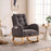 Caramel Rocking Chair with Footrest - Cozy Bliss by LY-5104