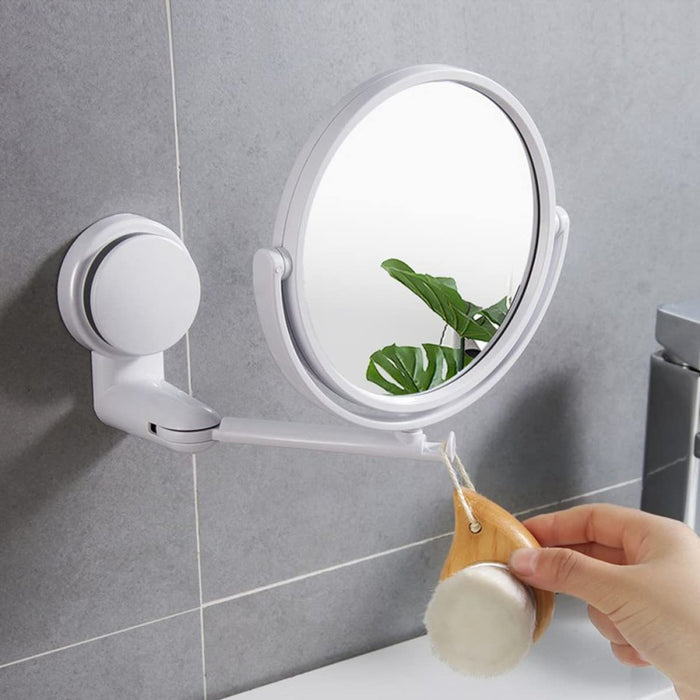 Swivel Bath Suction Mirror - Double-Sided Makeup Essential