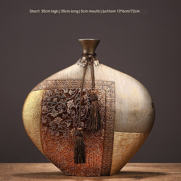 Elegant Resin Vase for Stylish Home Décor - Perfect for Living Rooms