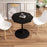 Modern Octagonal Coffee Table - Chic Black Marble Design, Ideal for Small Spaces