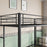 Metal Bunk Bed Twin Over Twin, Heavy Duty Twin Bunk Beds With Shelf And Slatted Support No Box Spring Needed Black