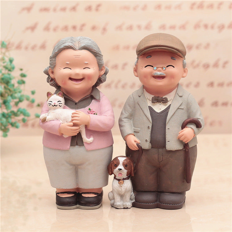 Home living room character decoration resin decoration