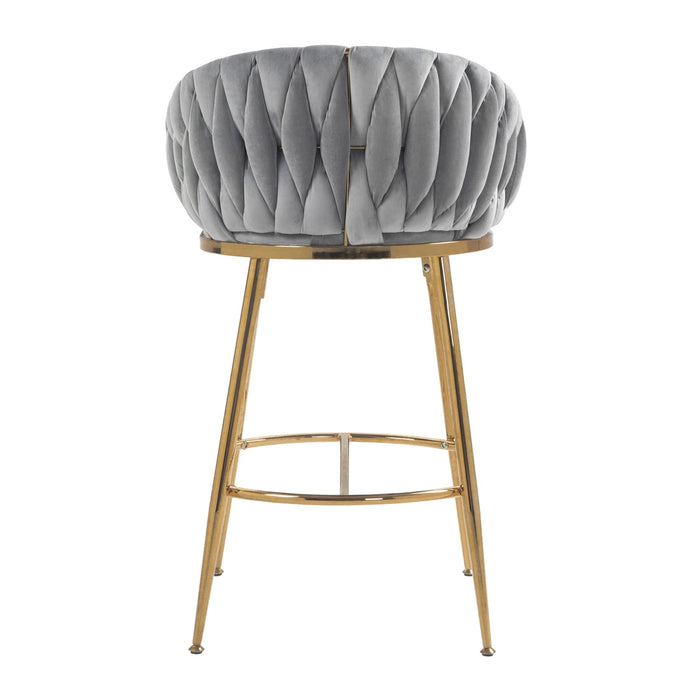 Chic Velvet Bar Stools Set - Ultimate Comfort for Modern Spaces