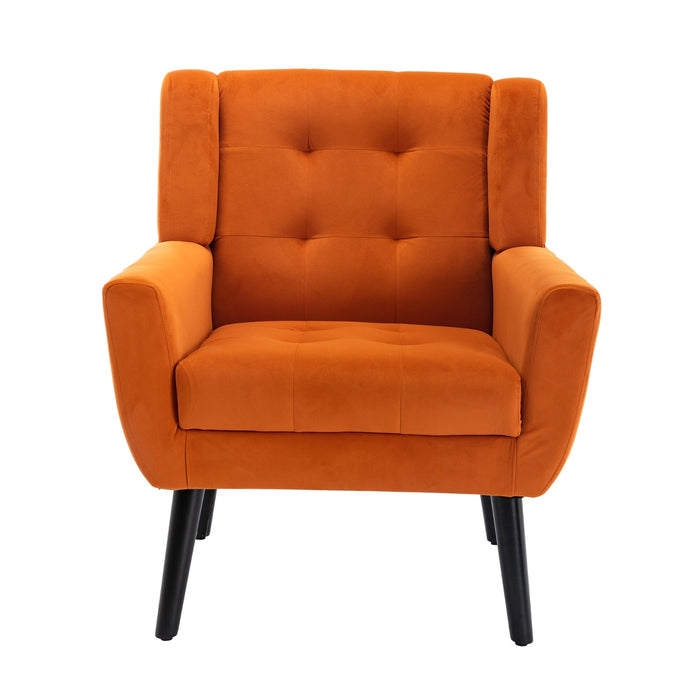 Modern Velvet Ergonomic Accent Chair - Cozy Style for Home