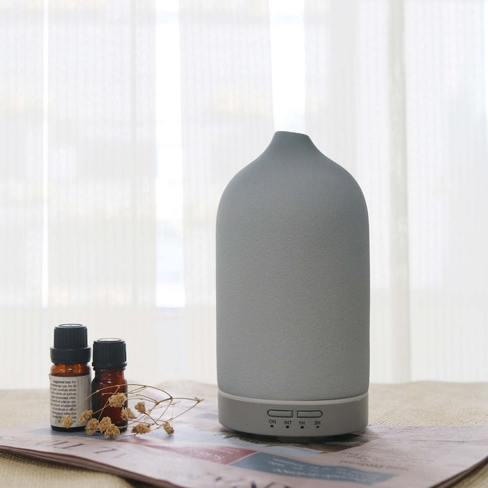Ceramic Aroma Diffuser - 5 Colors, Ultrasonic Humidifier