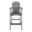 Dark Grey Acacia Wood Bar Stool - Stylish Patio Comfort