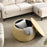 Natural 2-in-1 Ottoman & End Table – Stylish Storage Solution