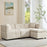 L-Shaped Storage Sofa with Ottoman – Cozy Comfort for Apartments