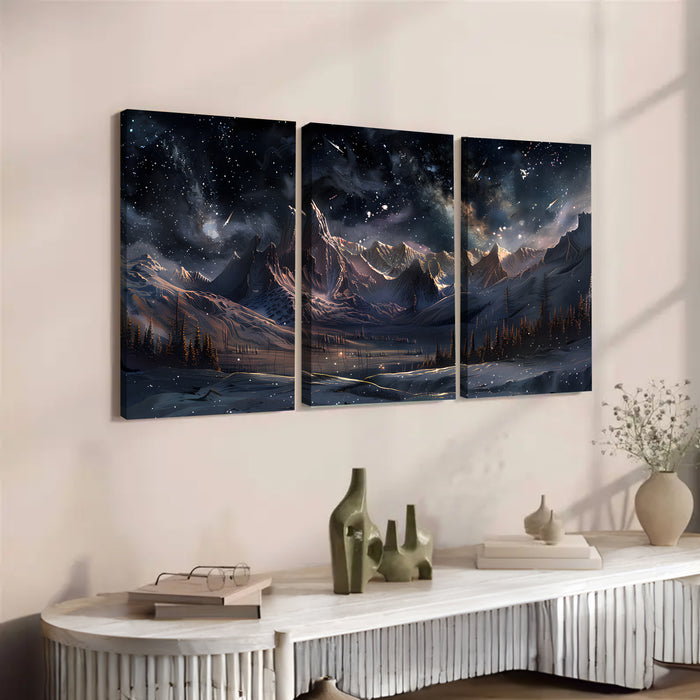 Custom Modern Art Triptych for Living Room by POD Creations