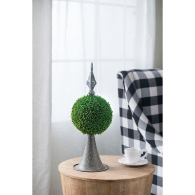Mini Faux Boxwood Topiaries - Lush Decor for Any Space