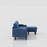 Navy Blue Convertible Sofa with USB & Storage - Space-Saver for Modern Living