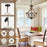 Solid Wood Modern Chandelier – Rustic Elegance by Welfel