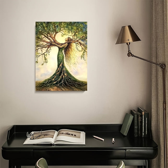Tree of Life Canvas Art - Framed Nature Wall Decor for Home